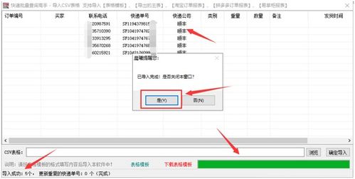 巧用表格模板导入来批量查询多个顺丰快递的物流信息